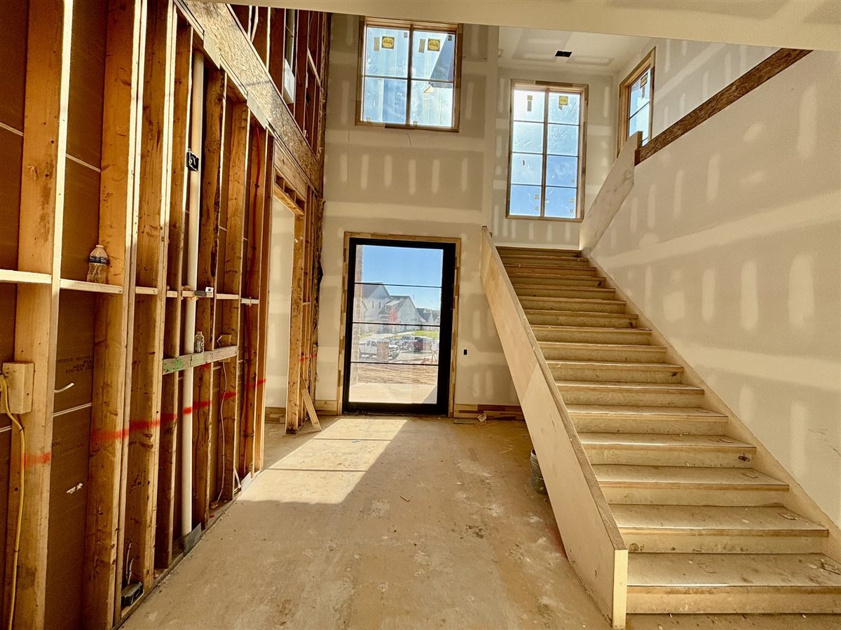 Staircase during framing